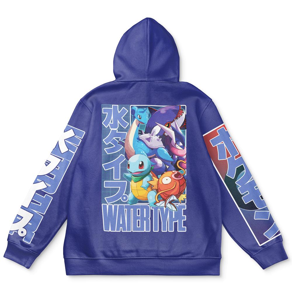 Anime Water Type Pokemon Streetwear Hoodie Perfect And Unique Gifts For Otaku Anime Fans On Christmas