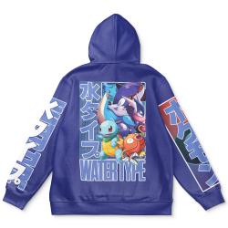 Anime Water Type Pokemon Streetwear Hoodie Perfect And Unique Gifts For Otaku Anime Fans On Christmas