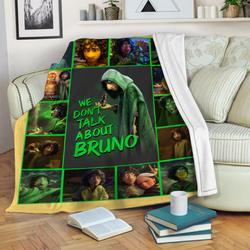 Music We Don't Talk About Bruno Disney Encanto Quilt Fleece Sherpa Blanket Perfect Gifts For Family On Christmas