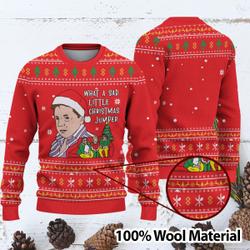 What A Sad Little Christmas Jumper Sweater Perfect And Unique Gifts For Adults Kids On Christmas
