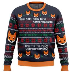 What does the Fox say? Christmas Sweater Perfect And Unique Gifts For Adults Kids On Christmas