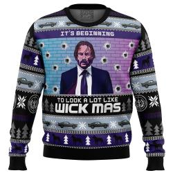 Wick-Mas John Wick Ugly Christmas Sweater Perfect And Unique Gifts For Adults Kids On Christmas