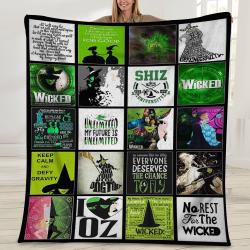 Movie Wicked The Musical Movie Fan Fleece Sherpa Blanket Perfect And Unique Gifts For Family On Christmas