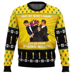 Will Smith Slaps Chris Rock Meme Ugly Christmas Sweater Perfect And Unique Gifts For Adults Kids On Christmas