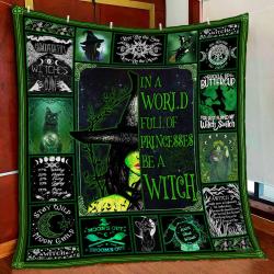 Movie Witch In A World Full Of Princess Be Quilt Fleece Sherpa Blanket Perfect Gifts For Family On Christmas