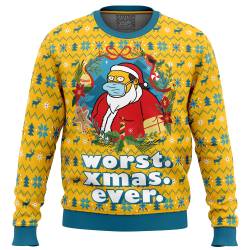 Worst Christmas Ever Simpsons Ugly Christmas Sweater Perfect And Unique Gifts For Adults Kids On Christmas