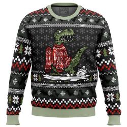 Wrong Size Dinosaurs Ugly Christmas Sweater Perfect And Unique Gifts For Adults Kids On Christmas