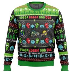 Wubba Lubba Rick and Morty Ugly Christmas Sweater Perfect And Unique Gifts For Adults Kids On Christmas