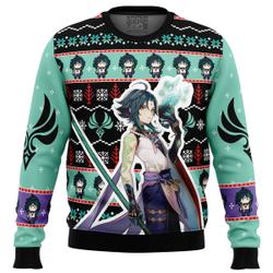 Xiao Genshin Impact Ugly Christmas Sweater Perfect And Unique Gifts For Adults Kids On Christmas