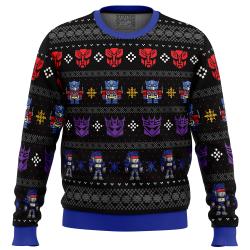 Xmas in Disguise Transformers Ugly Christmas Sweater Perfect And Unique Gifts For Adults Kids On Christmas