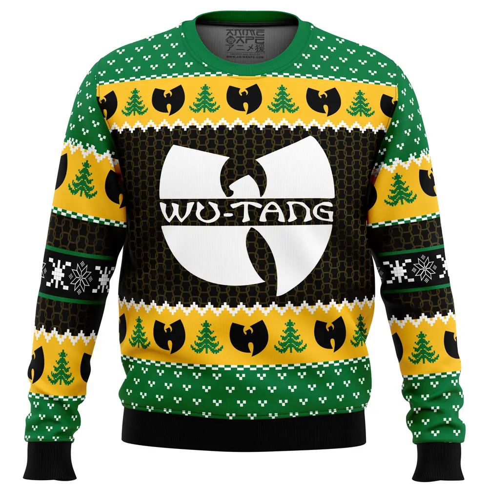 Yah It's Christmas Time Yo Wu Tang Clan Ugly Christmas Sweater Perfect And Unique Gifts For Adults Kids On Christmas