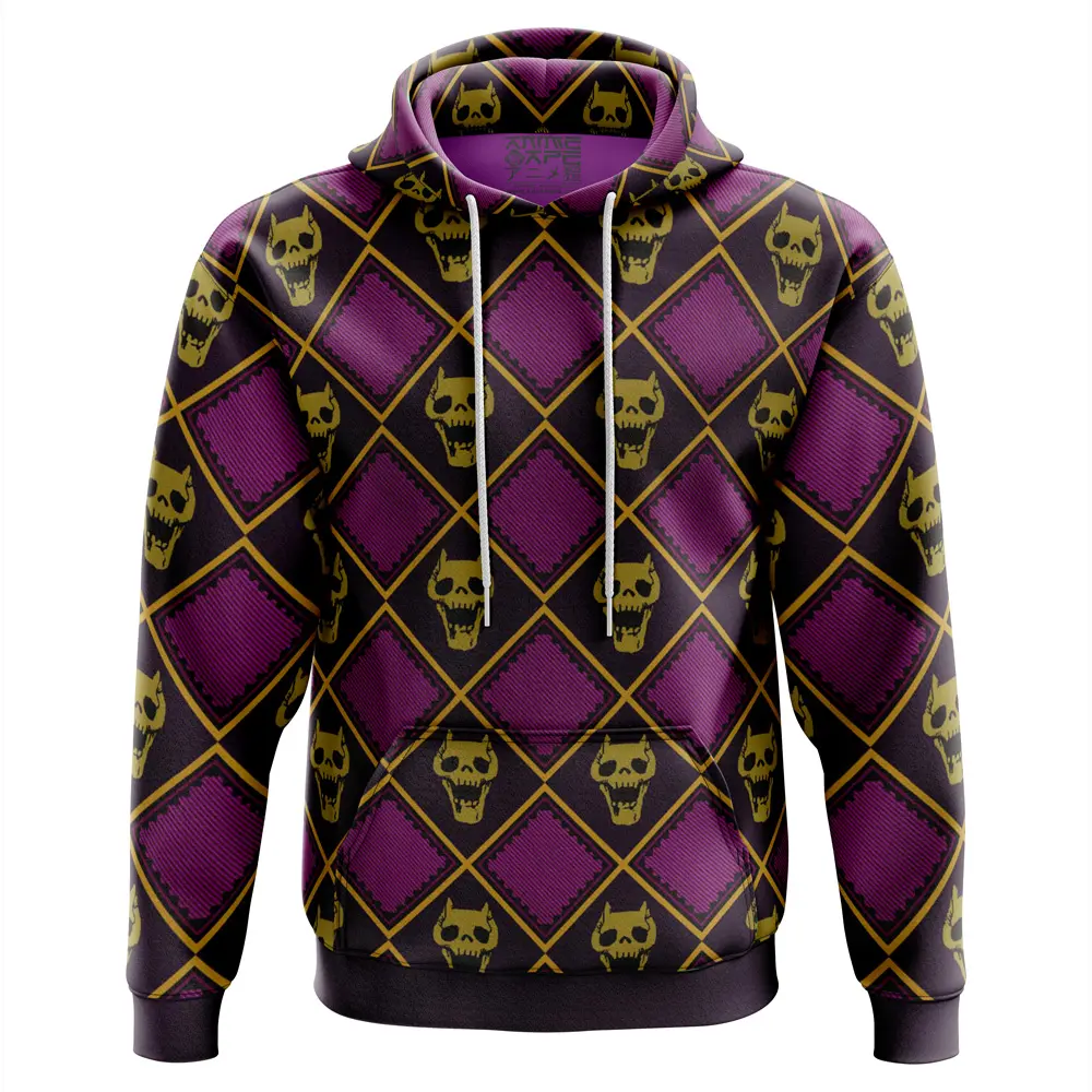 Anime Yoshikage Kira Killer Queen Jojo's Bizarre Adventure Hoodie Perfect And Unique Gifts For Otaku Anime Fans On Christmas