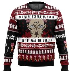 You Were Expecting Santa Sukuna Jujutsu Kaisen Ugly Christmas Sweater Perfect And Unique Gifts For Adults Kids On Christmas
