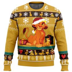 Young Simba The Lion King Ugly Christmas Sweater Perfect And Unique Gifts For Adults Kids On Christmas