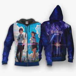 Anime Your Name Anime Hoodie Kimi no Na wa Custom Jacket Shirts Perfect And Unique Gifts For Otaku Anime Fans On Christmas
