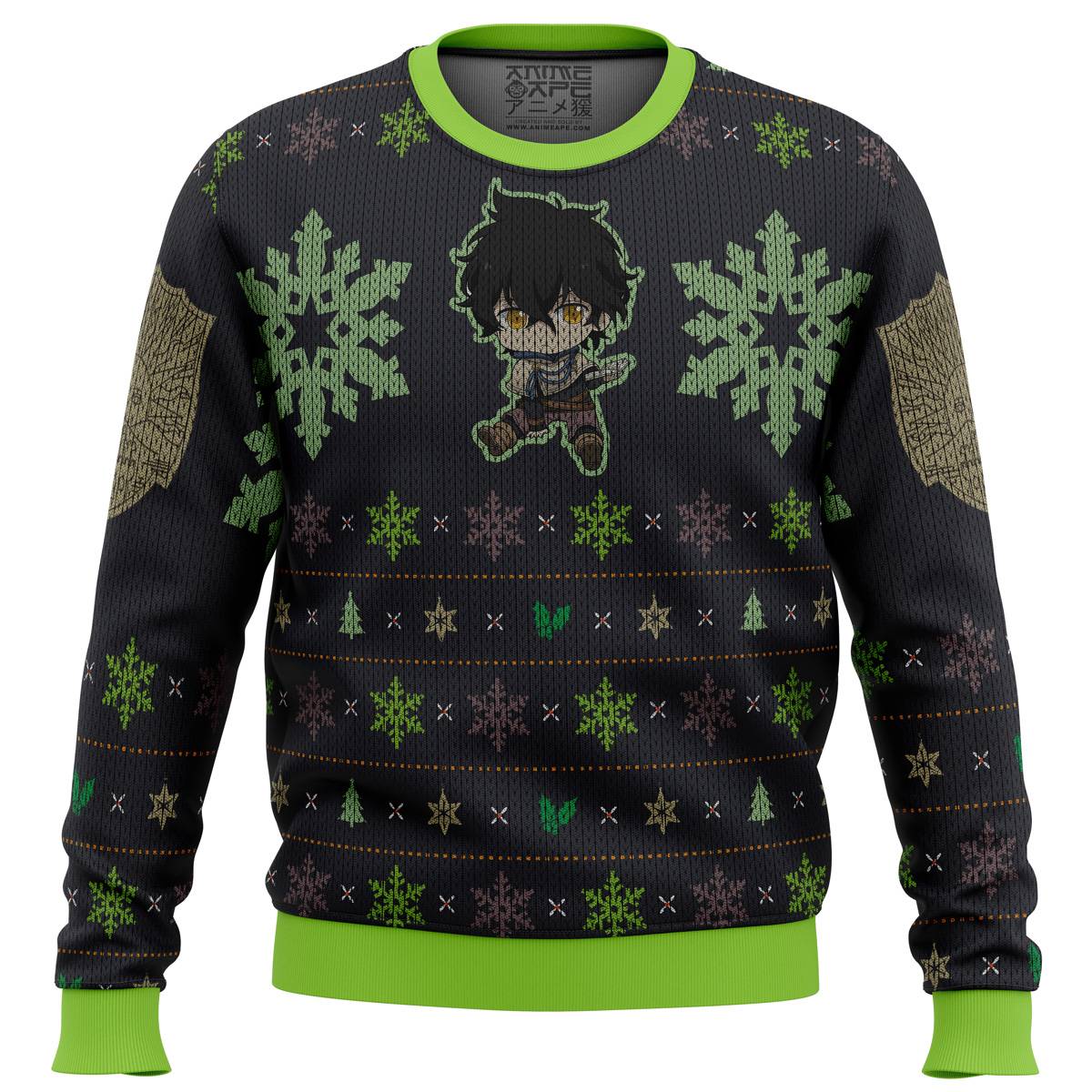 Yuno Black Clover Ugly Christmas Sweater Perfect And Unique Gifts For Adults Kids On Christmas