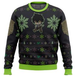 Yuno Black Clover Ugly Christmas Sweater Perfect And Unique Gifts For Adults Kids On Christmas