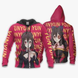 Anime Yunyun Hoodie KonoSuba Custom Anime For Fans Perfect And Unique Gifts For Otaku Anime Fans On Christmas