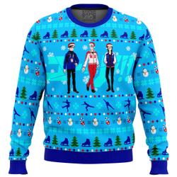 Yuri on Ice The Top 3 Ice Skaters Ugly Christmas Sweater Perfect And Unique Gifts For Adults Kids On Christmas