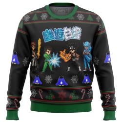 YUYU HAKUSHO Ghost Fighter Characters Ugly Christmas Sweater Perfect And Unique Gifts For Adults Kids On Christmas