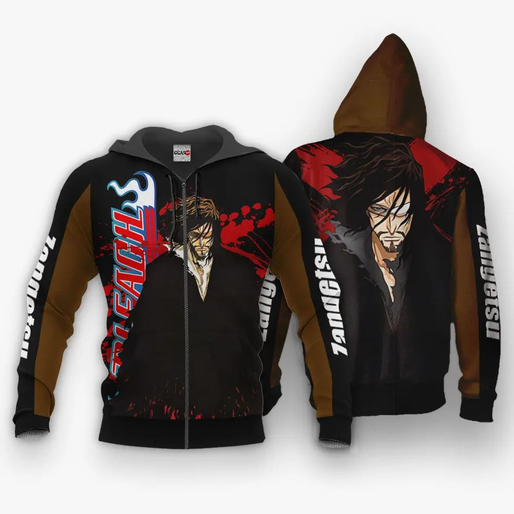 Anime Zangetsu Shirts Merch Custom BL Anime Jacket Perfect And Unique Gifts For Otaku Anime Fans On Christmas