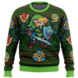 Zelda Link Green Ugly Christmas Sweater Perfect And Unique Gifts For Adults Kids On Christmas