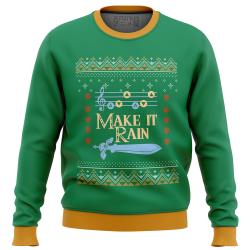 Zelda Make it Rain Ugly Christmas Sweater Perfect And Unique Gifts For Adults Kids On Christmas