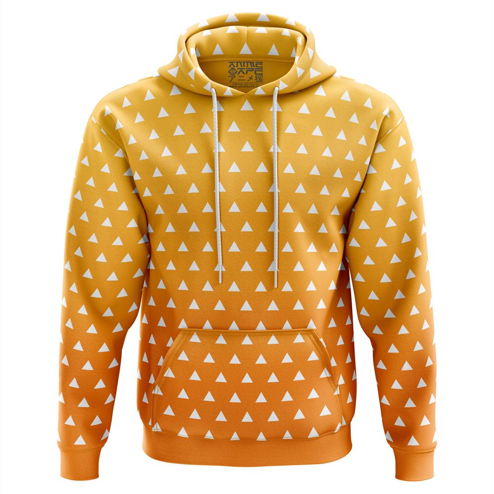 Anime Zenitsu Agatsuma Demon Slayer Hoodie Perfect And Unique Gifts For Otaku Anime Fans On Christmas