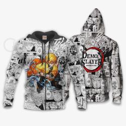 Anime Zenitsu Hoodie Custom Anime Mix Manga Jacket Shirts Perfect And Unique Gifts For Otaku Anime Fans On Christmas