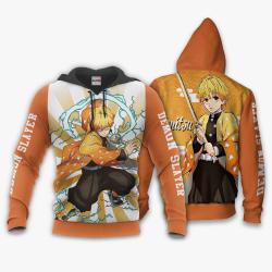 Anime Zenitsu Agatsuma Hoodie Custom Anime Hoodie Shirts Perfect And Unique Gifts For Otaku Anime Fans On Christmas