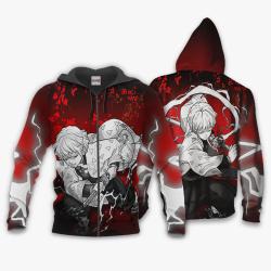 Anime Zenitsu Hoodie Custom Anime Japan Art Perfect And Unique Gifts For Otaku Anime Fans On Christmas